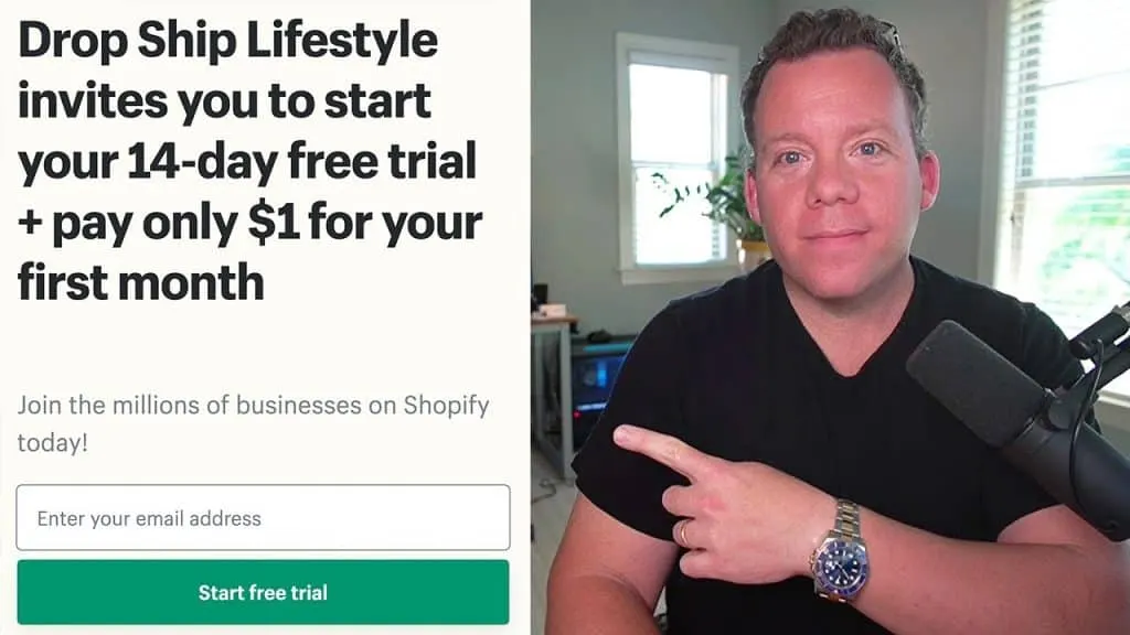 How to get a Shopify 14-day free trial + pay only $1 for your first month