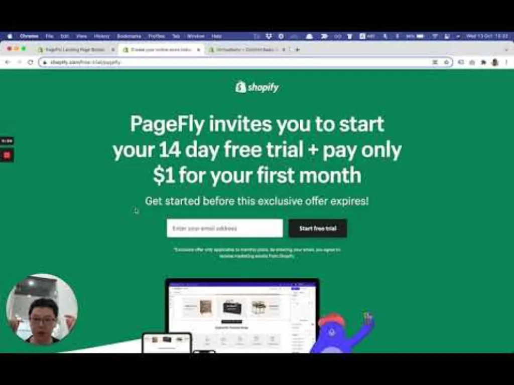Shopify Free Trial 2021 - 1USD Exclusive Deal from PageFly Team