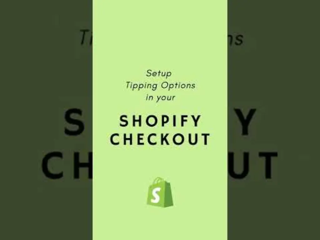Shopify Tip: Add Tipping Options to Checkout #SHORTS
