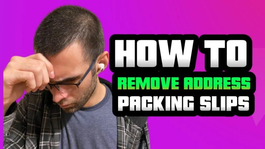 #Shorts How to remove address from packing slips on shopify