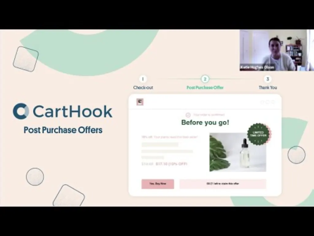 Deliver one-click upsells between the Shopify checkout & thank you page with CartHook