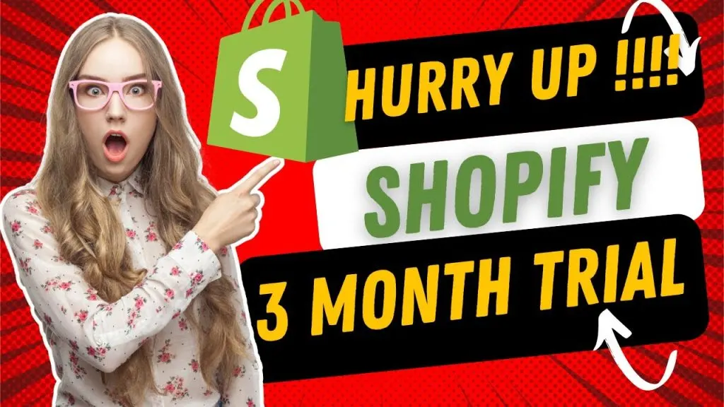 HURRY UP !! 3 MONTH SHOPIFY TRIAL !! There won't be room for everyone