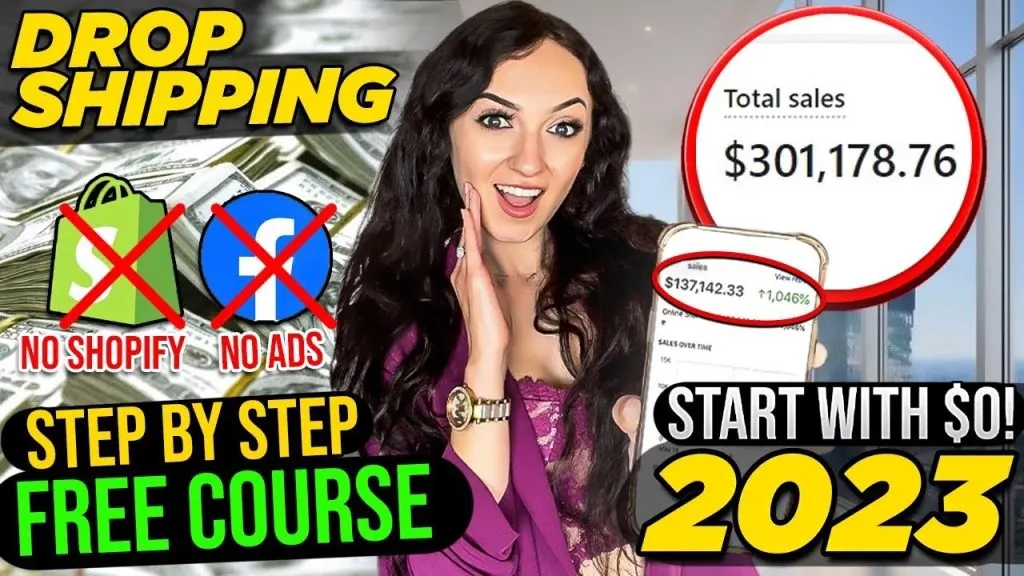 How To Start Dropshipping With $0 in 2023 | STEP BY STEP | NO SHOPIFY & NO ADS! (FREE COURSE)