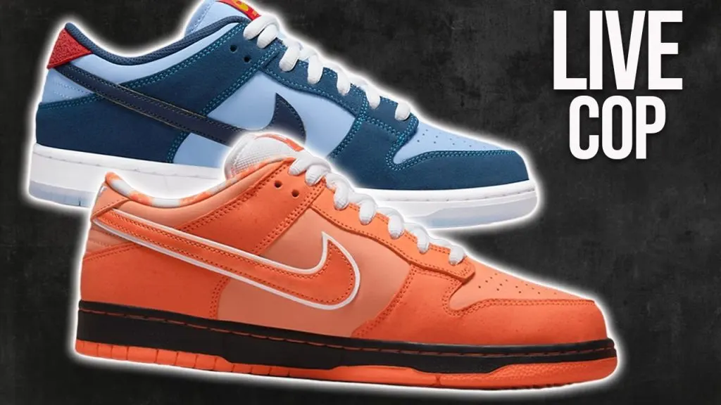 Live Cop : Concepts x Nike SB Orange Lobsters & Snkrs EA Why So Sads & more!