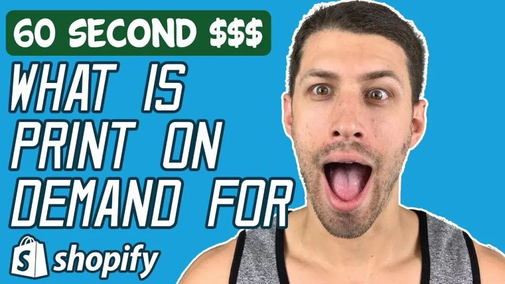 Shopify For Beginners - What Is Print On Demand Explained In 60 Seconds