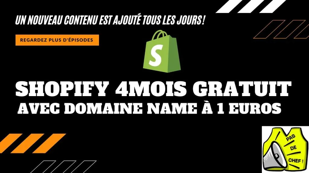 Tutoriel Shopify pour débutant et avec une petite astuce pour avoir shopify 4mois gratuit
