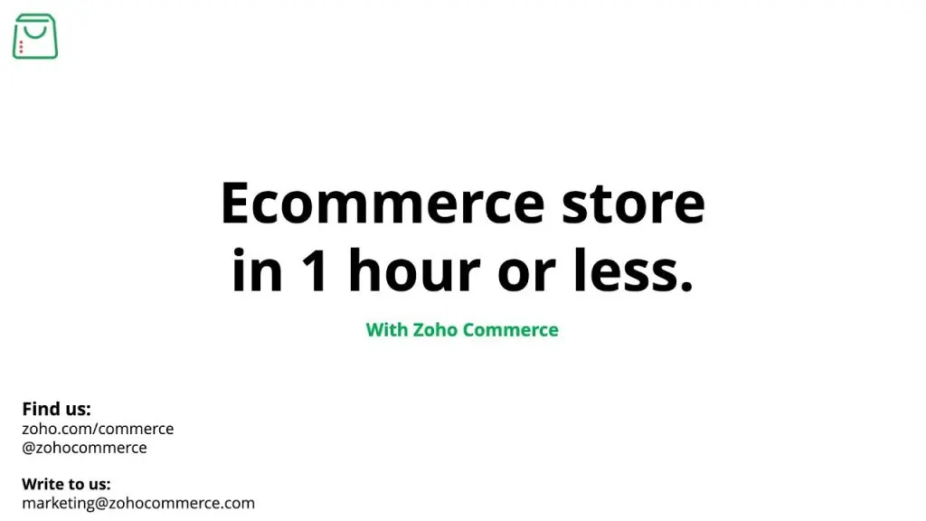 [Webinar] How to build an online store in under 60 minutes with Zoho Commerce