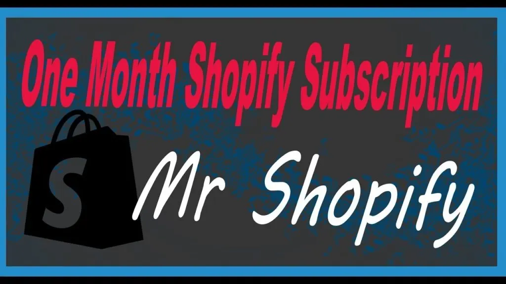 $5 for 1 month 🔥 Basic Shopify Account Subscription