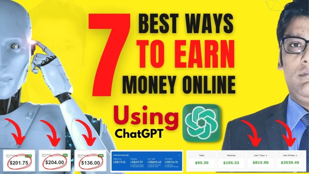 7 Best Ways to Earn Money Online Using ChatGPT AI ChatBot | Hindi 2023