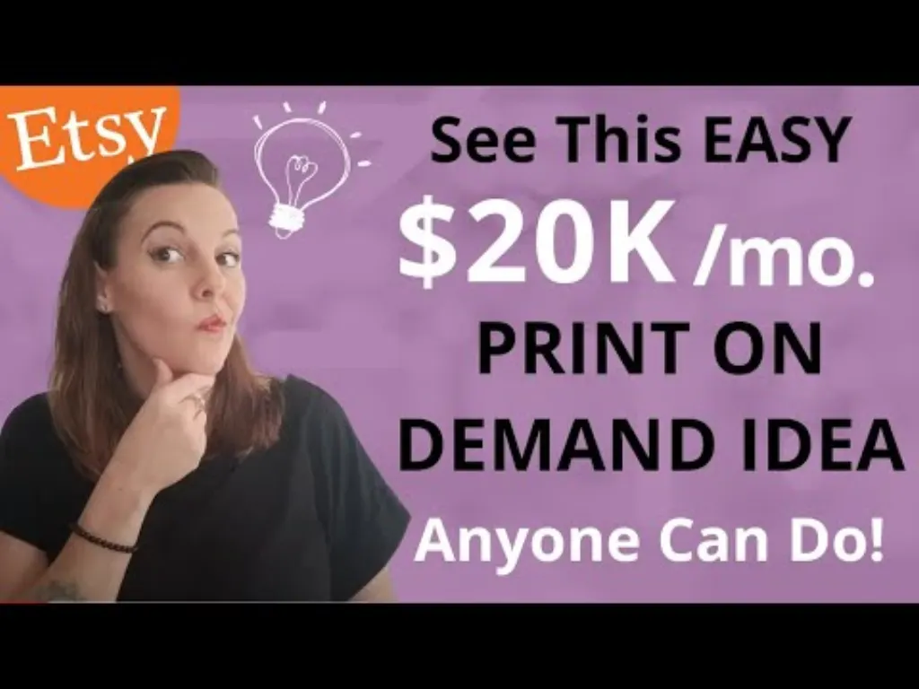 A GENIUS $175k+ Etsy Store Print On Demand Idea For Passive Income 😜 Easy Etsy Shop For Beginners
