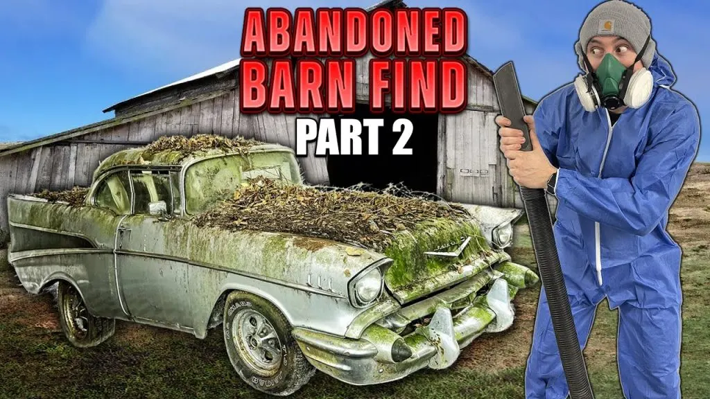 ABANDONED BARN FIND 1957 Bel Air First Wash in 30 YEARS! Satisfying Car Detailing Restoration