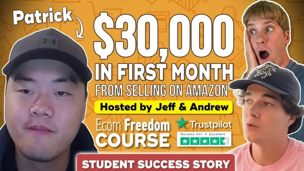 Amazon FBA : Patrick Made $30K In First Month From Selling On Amazon (Student Success)