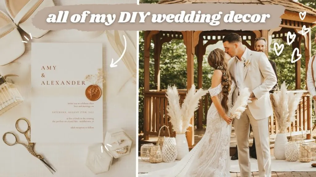 EVERYTHING I DIYED FOR MY WEDDING 💍 // Cricut Wedding Projects + DIY Wedding Decor Ideas