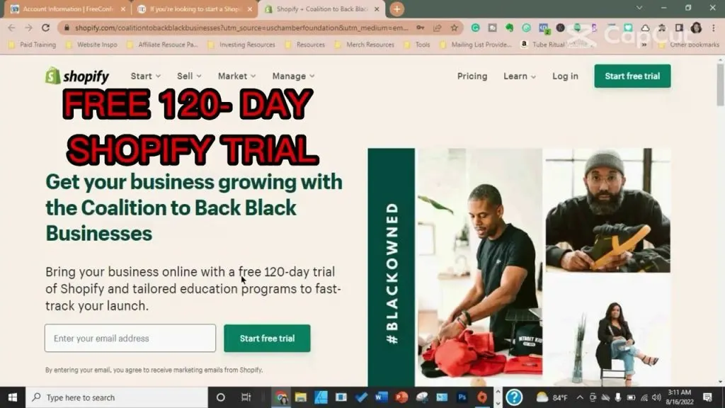 Get A 120-Day Free Shopify Trial | Start A Shopify Store | Shopify Dropshipping -Shekenya Harris