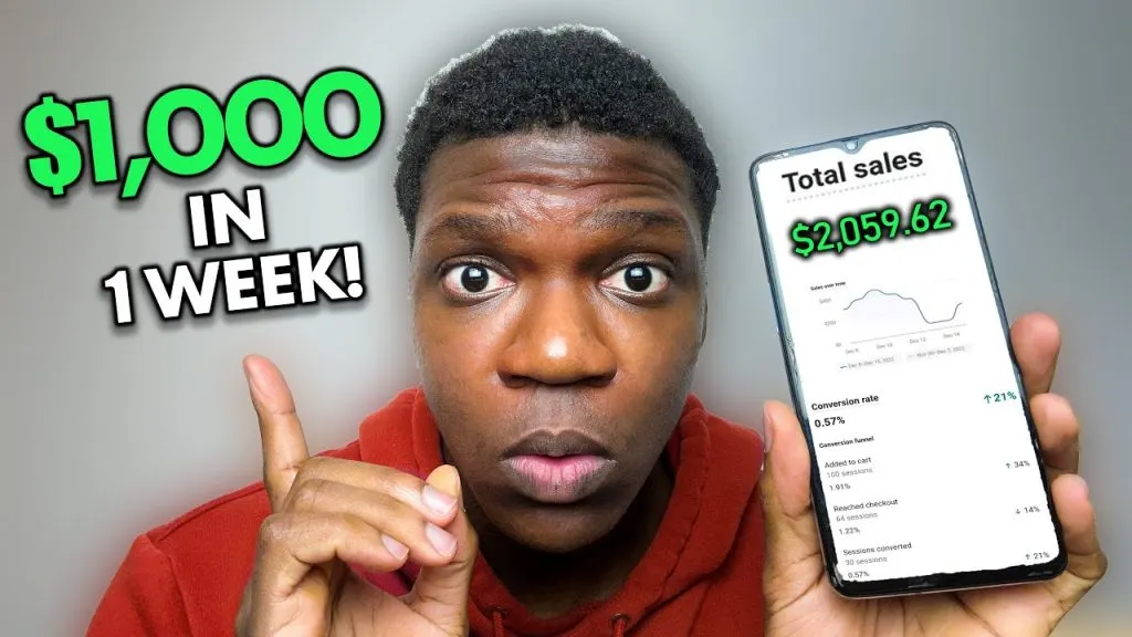 How I Made $1000 in 1 week Dropshipping as a beginner