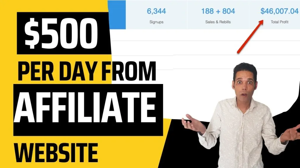 How to Make 500$ a Day from an Affiliate Website and Earn Passive Income While you Sleep