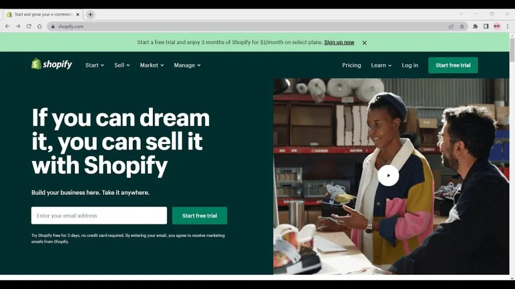 Part 1- Signup for Shopify Free Trial Account - 2022-2023 Update
