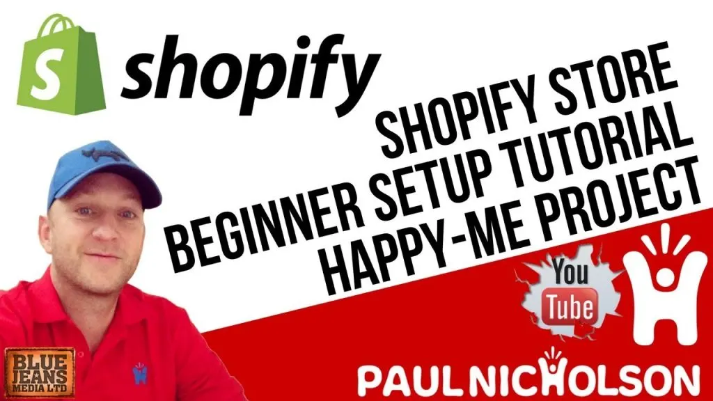 Shopify Training Tutorial For Beginners 2017 The Happy-Me Project Dropshipping TShirts Online Store