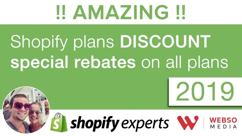 Shopify plan discounts, rebate special price on monthly fees