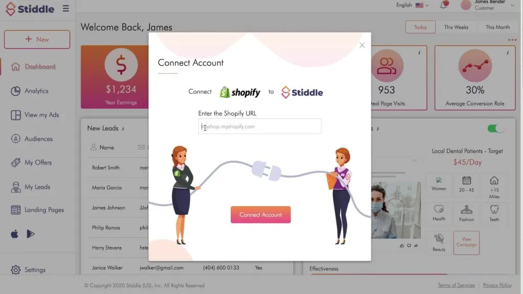 Stiddle - Shopify Integration - Facebook and Instagram Full Funnel Marketing Software