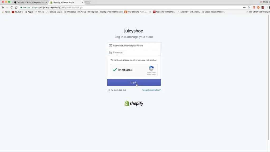 Shopify Made Easy: Logging in to Your Shopify Store