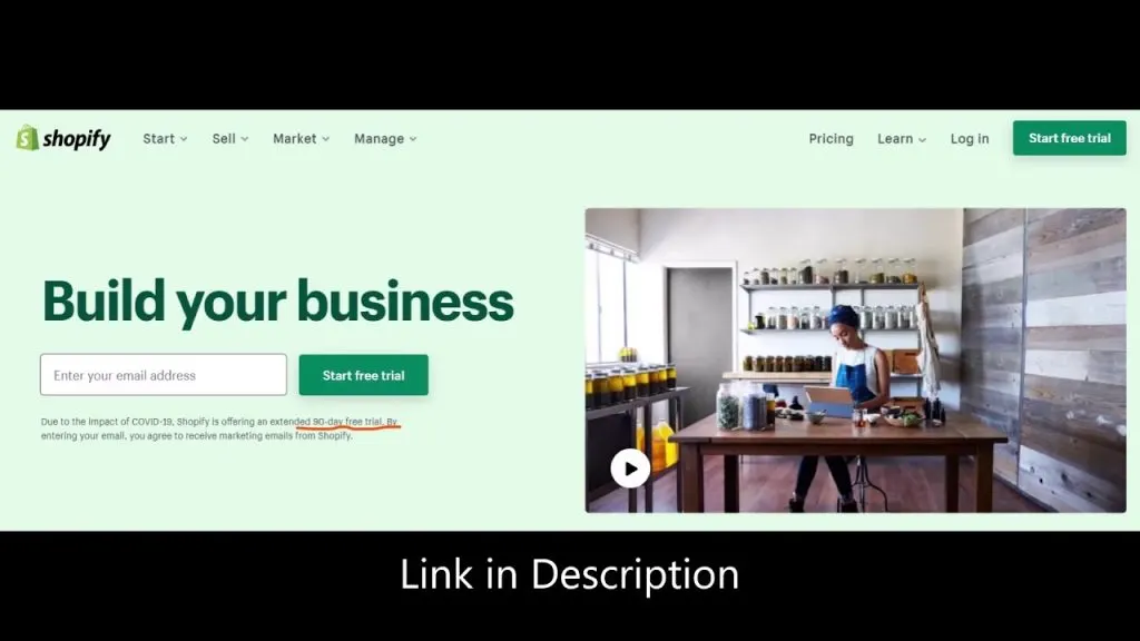 Starting your business? Take advantage of Shopify’s free 90-day trial
